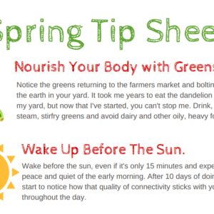 Spring Living Tip Sheet