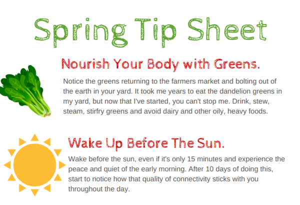 Spring Living Tip Sheet